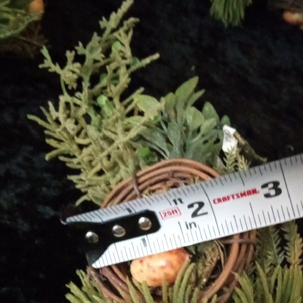 (Lots of 3 ) 13"Artificial Greenery with Birds Nest and Eggs - Picture 6 of 7
